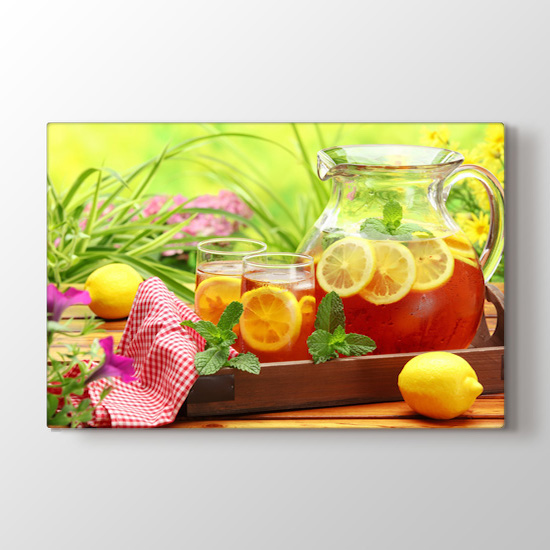 Limonlu Çay - Mutfak Kanvas Tablo Modeli
