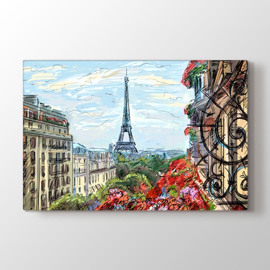 Paris Tablosu Modern Duvar Tablosu Modeli