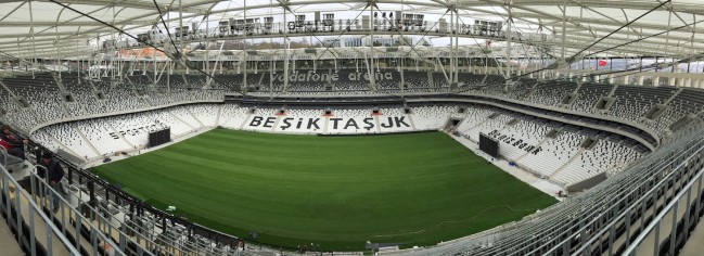 Besiktas Vodafone Arena Stadi Duvar Kagidi Modeli