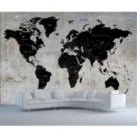 Beton Duvarda Dünya Haritası