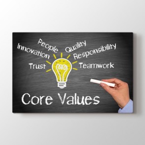 Core Values - Ofis Kanvas Tablo Modeli