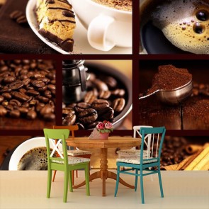 Pasta Kek ve Kahve Kafe ve Restoran Duvar Kağıdı Modeli