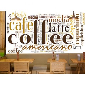 Kahve Dükkanı - Resimli Duvar Kağıdı Modeli Uygulama