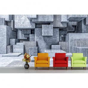 3 Boyutlu Küpler - Kafe Duvar Kağıdı Uygulama