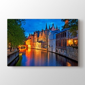 Amsterdam - Şehir Duvar Dekor Kanvas Tablo