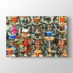 Nargileler - Modern Dekoratif Duvar Tablosu