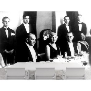 Atatürk Toplantıda 3 Boyutlu Resimli Duvar Kağıdı