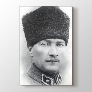 Siyah Beyaz Atatürk Tablosu