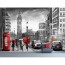 Londra Çizimi - 3D Duvar Kağıdı Uygulama