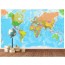 Dekorasyon için Dünya Haritası - Duvar Kağıdı Modeli Uygulama