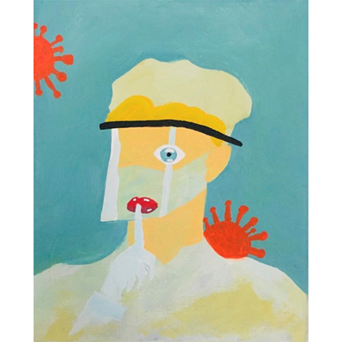 Sanatsal Dokunuşlar | Betül Yılmaz'in Shush isimli Akrilik çalışması