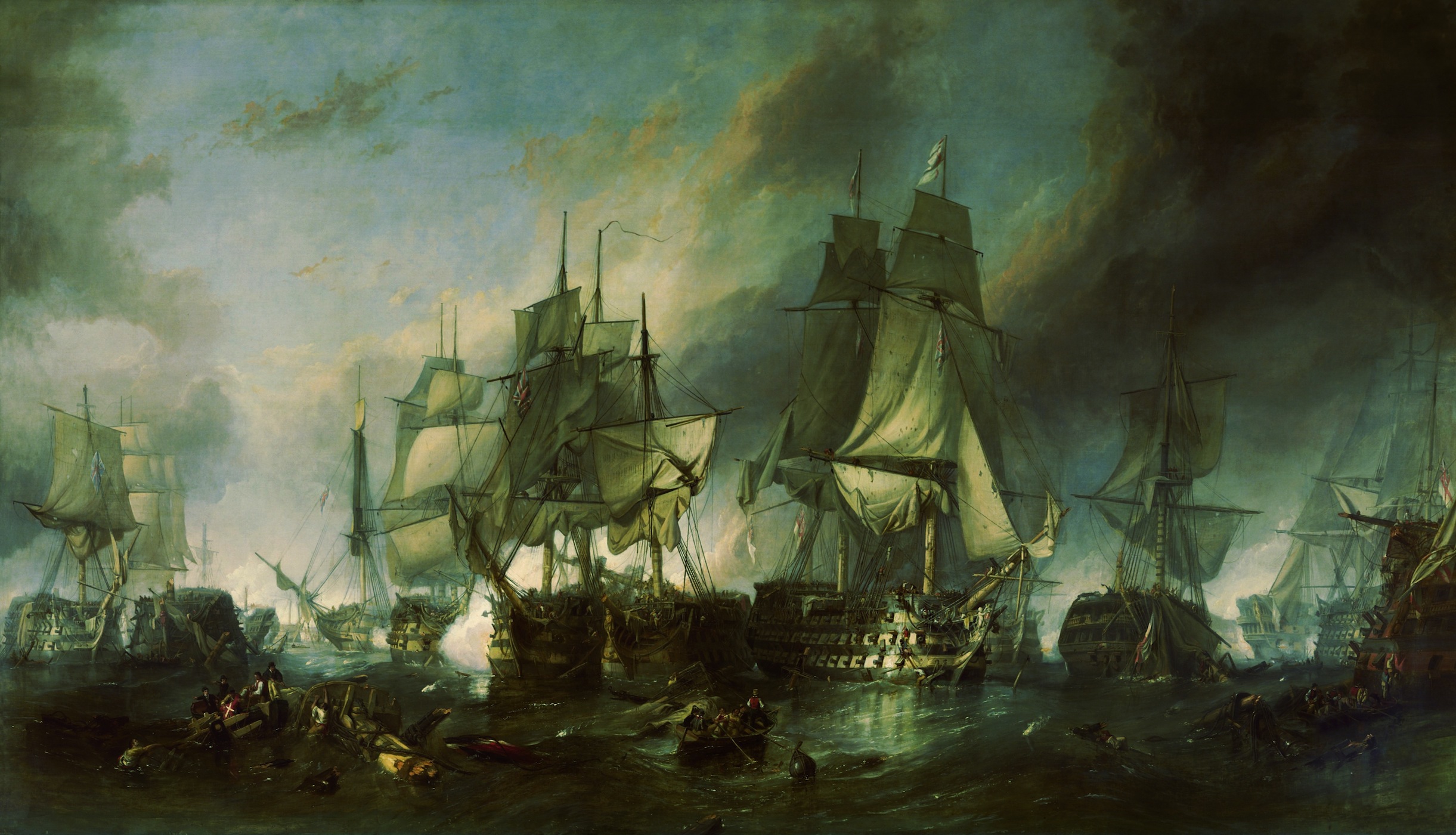 The Battle of Trafalgar Duvar Kağıdı