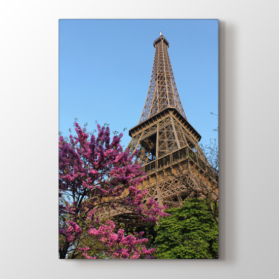 Eiffelin Çiçekleri - Şehir Resimli Tablo Modeli