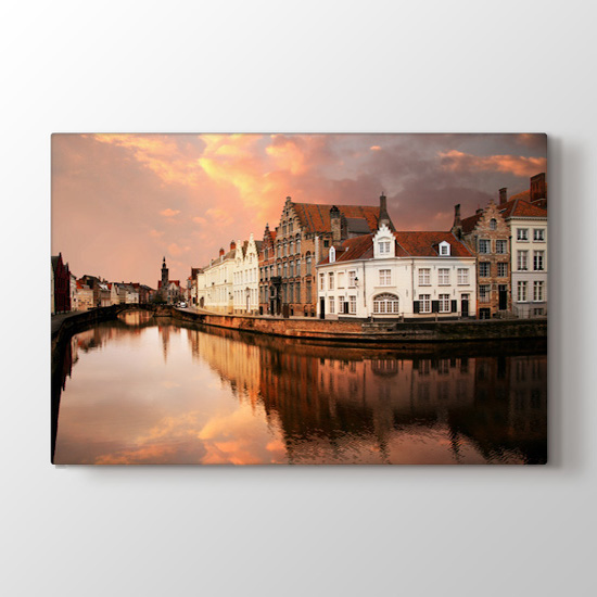 In Bruges - Şehir Kanvas Tablosu