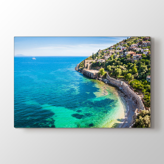 Alanya Sahilleri Tablosu | Türkiye Manzaraları Tablo