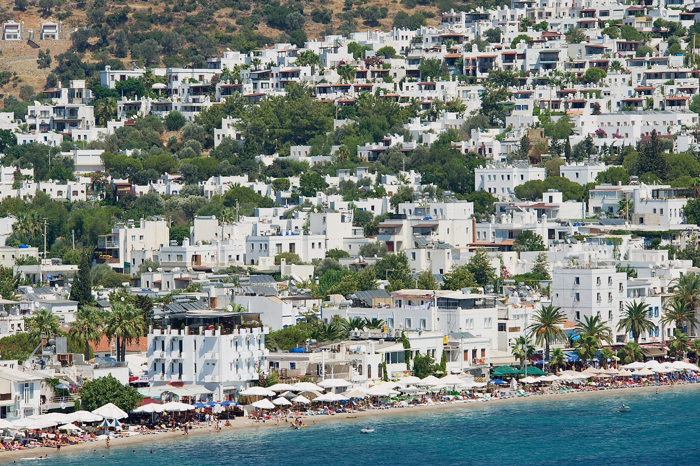 Bodrum Evleri 3D Duvar Kağıdı