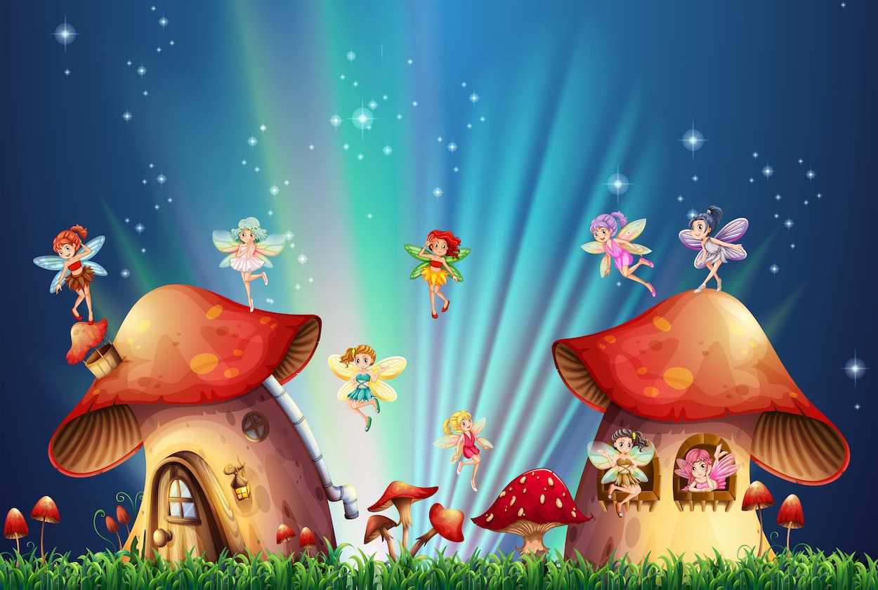 Peri Köyü Çocuk ve Bebek Odası Duvar Kağıdı