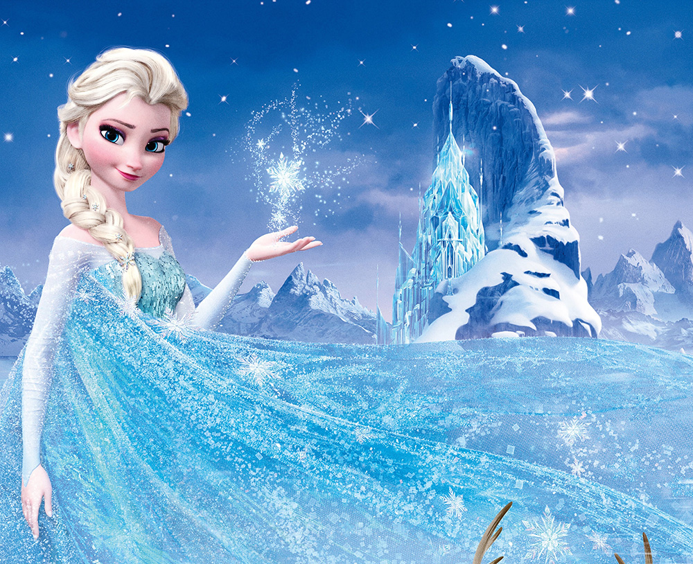 Elsa ve Kristal Şato Duvar Kağıdı Modeli
