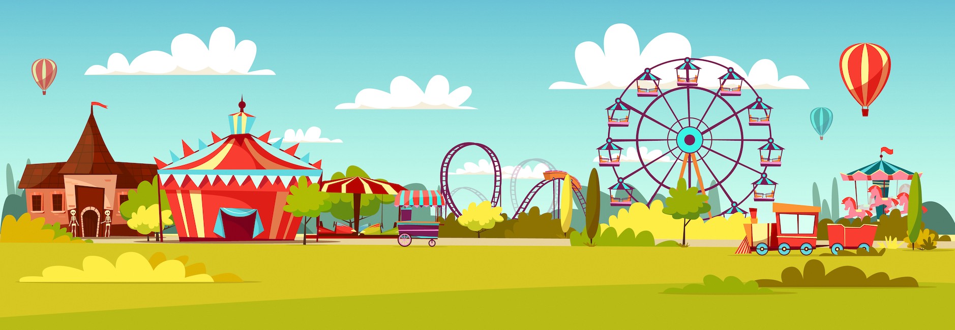 Lunapark - Çocuk Odası ve Kreş Duvar Kağıdı Modeli
