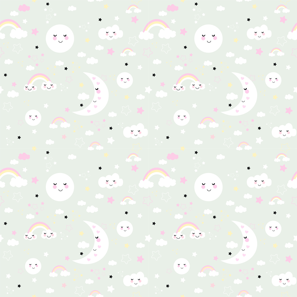 Uyusun Da Büyüsün - 3D Çocuk ve Bebek Odası Duvar Kağıdı