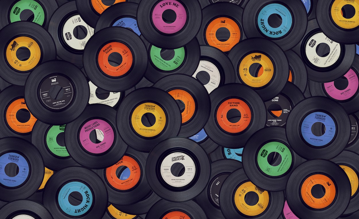 Plak Dekorasyonu Müzik ile İlgili Duvar Kağıdı Modeli Plak Dekorasyonu Müzik ile İlgili Duvar Kağıdı Modeli
