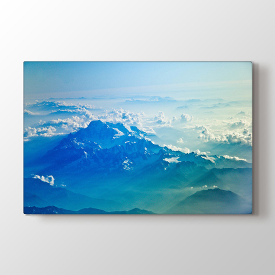 Bulut ve Dağ Tablosu | Doğa Tabloları