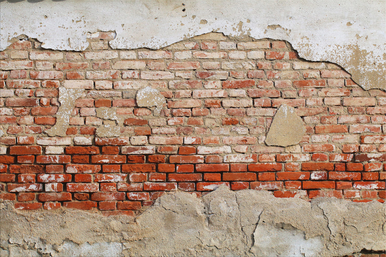 Beton ve Tuğla Duvar - Beton Duvar Kağıdı