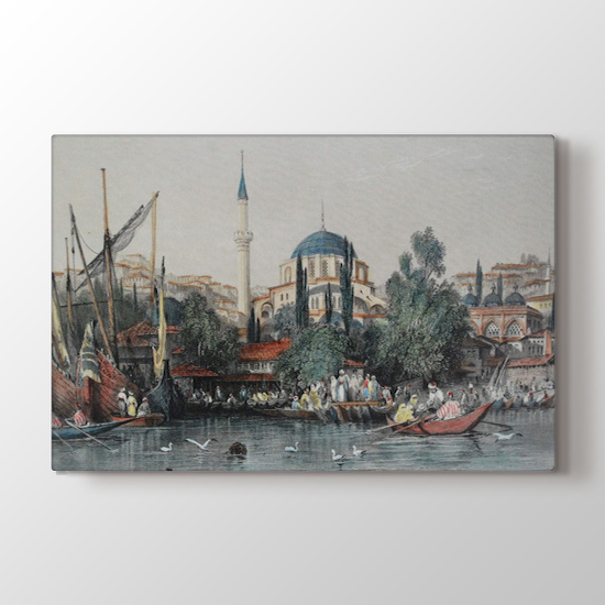 İstanbul Kayıklari Tablosu - Kanvas Tablo Modelleri