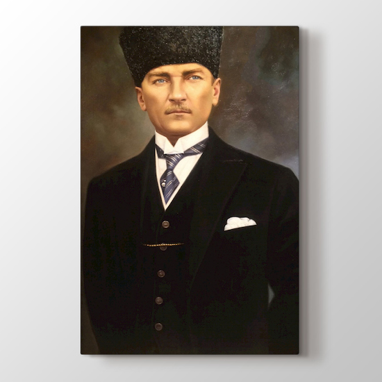 Mustafa Kemal Duruşu Tablosu | Atatürk Kanvas Tabloları - duvargiydir.com